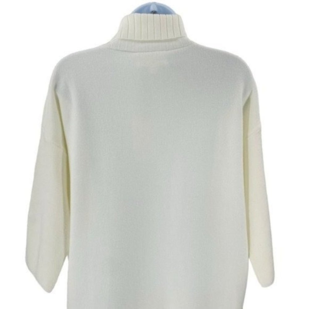 Pomander Place NEW Winter White Vivianne Turtleneck Sweater Mini Dress Size XL - Picture 8 of 11